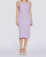 MORPHEA SPAGHETTI STRAPS SLIP MIDI DRESS image number null